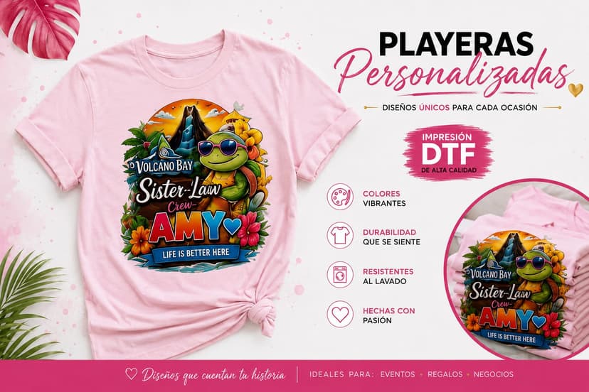 Playeras personalizadas con impresión DTF de alta calidad